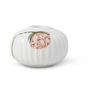 Biały porcelanowy świecznik Kähler Design Poppy, ø 7,5 cm