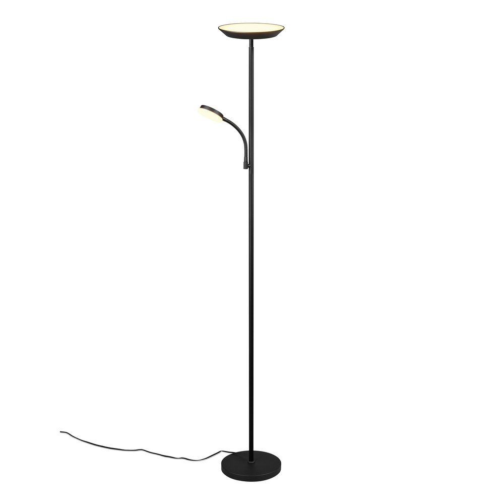 Czarna lampa stojąca LED (wysokość 178 cm) Specter – Reality