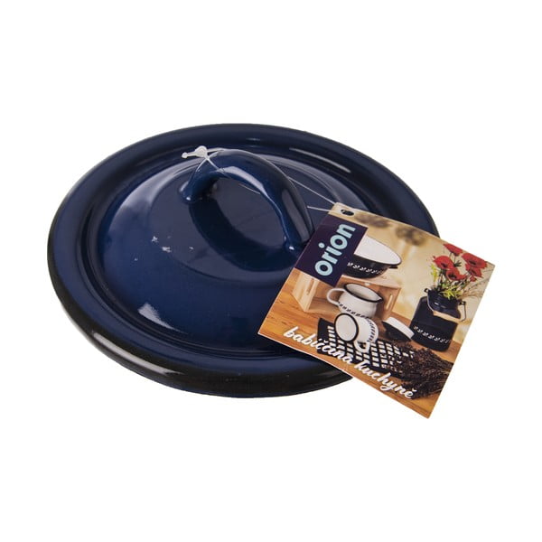 Niebieska emaliowana pokrywka Orion, ⌀ 14 cm-image-3
