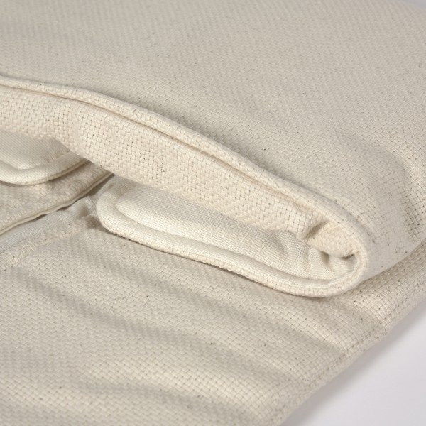 Biała podróżna podkładka do przewijania z bawełny organicznej Kave Home Jeila-image-2