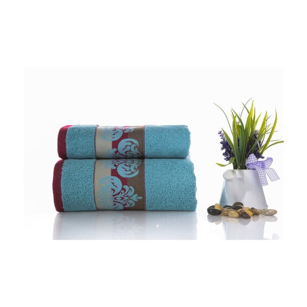 Zestaw 2 ręczników Noble V1, 50x90 cm + 70x140 cm