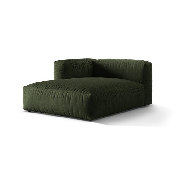 Zielony aksamitny moduł sofy (lewostronny) Martina – Micadoni -image-1