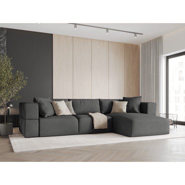 Ciemnoszary narożnik (prawostronny) Esther – Milo Casa-image-1