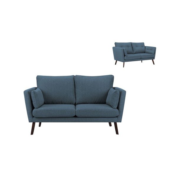 Granatowa sofa 2-osobowa Mazzini Sofas Elena-image-1