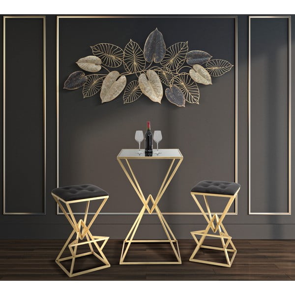 Metalowa dekoracja wisząca z wzorem liści Mauro Ferretti Century -A-, 131x61 cm-image-1