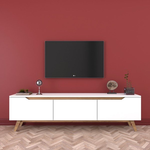 Biała szafka pod TV Wren-image-4