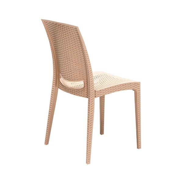 Beżowy zestaw mebli ogrodowych z imitacji rattanu dla 4 osób Rattan – Floriane Garden-image-4