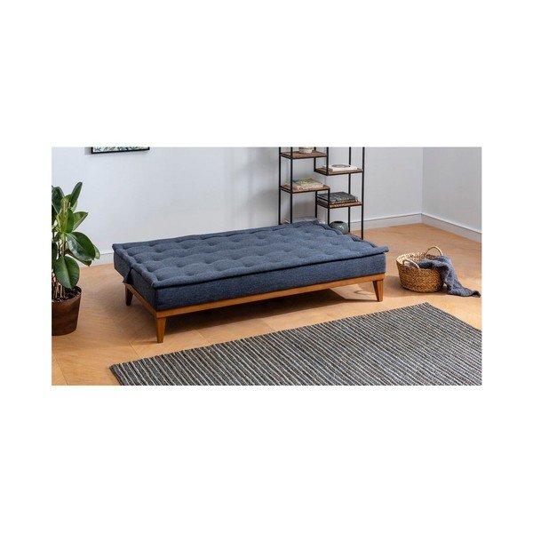 Ciemnoniebieska sofa rozkładana Aristea-image-2