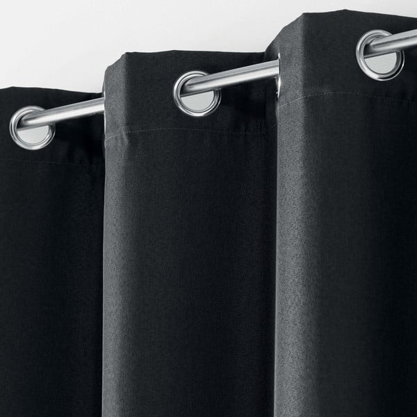 Antracytowa zasłona zaciemniająca 135x280 cm Tissea – douceur d'intérieur-image-1