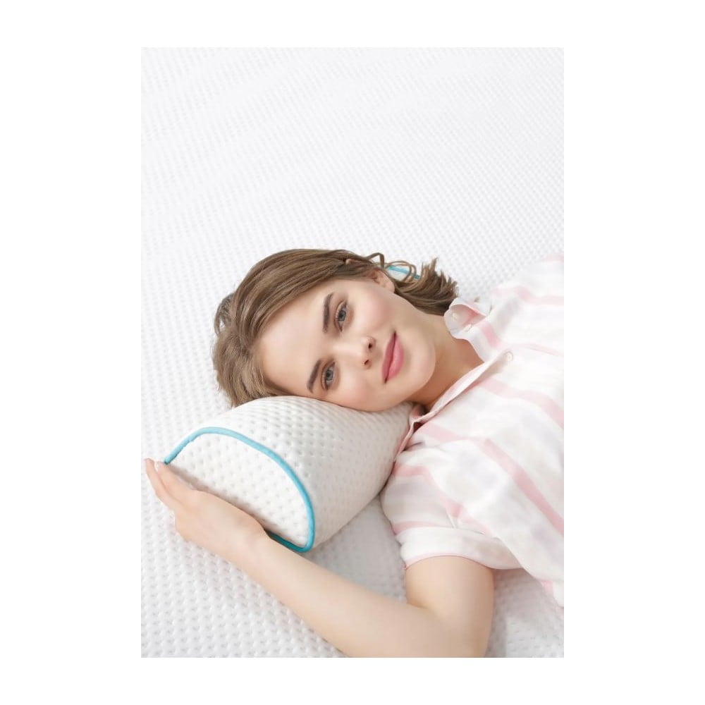 Poduszka ergonomiczna wypełniona pianką pamięciową 18x42 cm – Mila Home (zdjęcie 4)