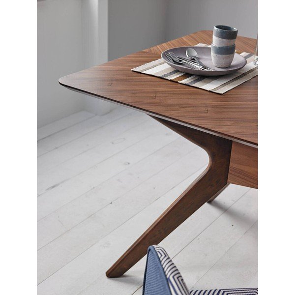 Stół w dekorze drewna orzechowego sømcasa Helga, 180x95 cm-image-1