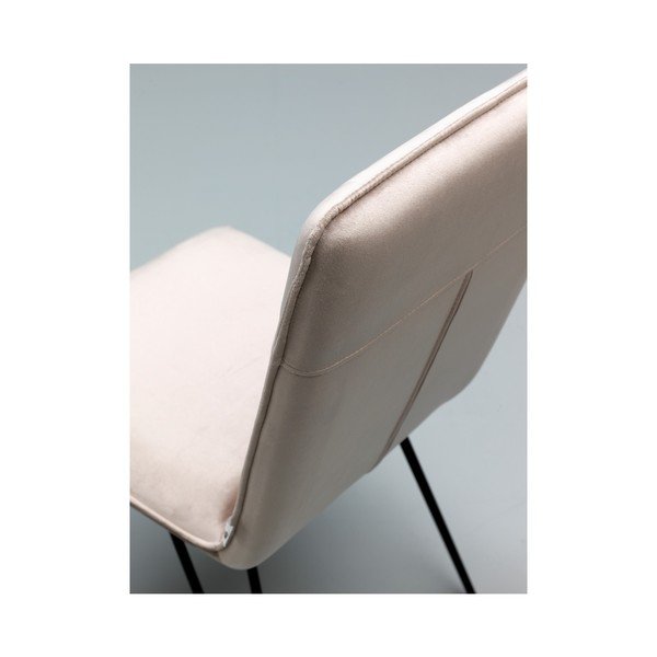 Zestaw 4 szarych krzeseł z czarną konstrukcją Design Twist Elice-image-3