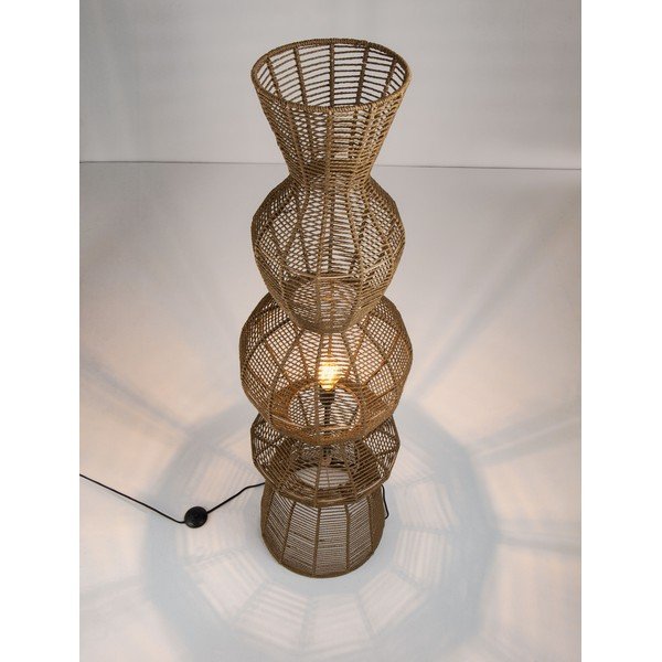 Lampa stojąca z liny w naturalnym kolorze (wysokość 136 cm) Breena – Nova Luce-image-1