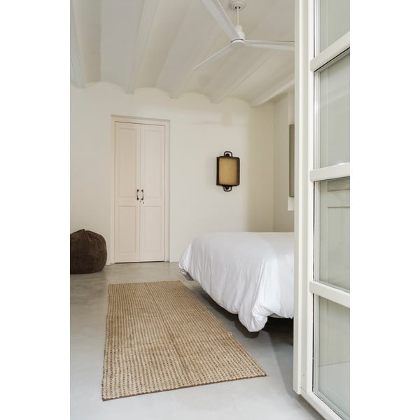 Wełniany chodnik odpowiedni do prania/tkany ręcznie w kolorze khaki 80x230 cm Unexpected Wool – Lorena Canals-image-2