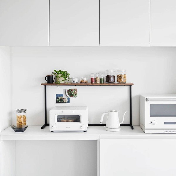 Biało-naturalna drewniana dodatkowa półka 28,5x8,5 cm Tower – YAMAZAKI-image-2