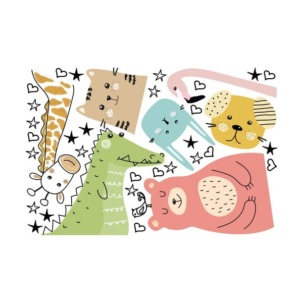 Naklejka ścienna dla dzieci Ambiance Animals Messengers of Love, 90 x 60 cm-image-2