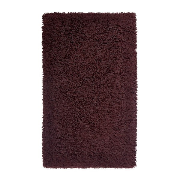 Burgudnowy dywanik łazienkowy z bawełny organicznej Aquanova Mezzo, 70x120 cm