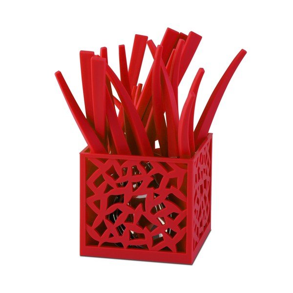 Zestaw sztućców Mia Red, 24 szt.-image-1