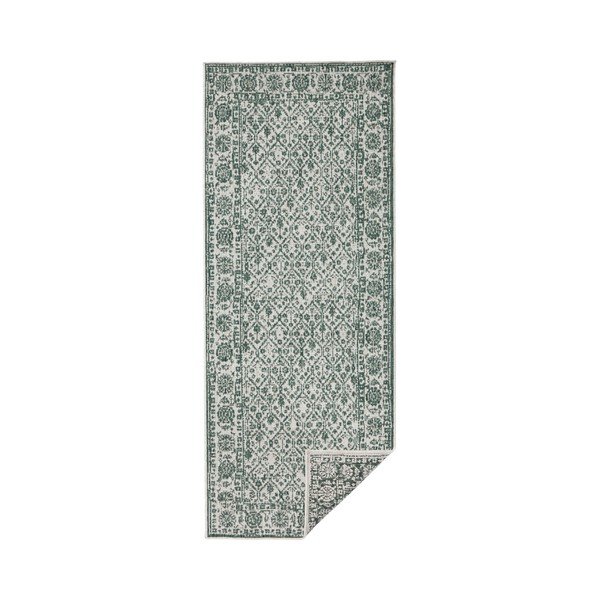 Szaro-zielony dywan dwustronny Bougari Curacao, 80x250 cm-image-1