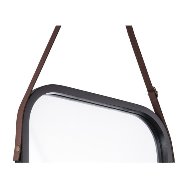 Lustro ścienne w czarnej ramie PT LIVING Idylic, dł. 40,5 cm-image-1