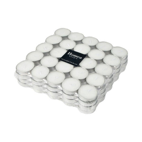 Świece typu tealight zestaw 100 szt. czas palenia 3 h – Homéa-image-1