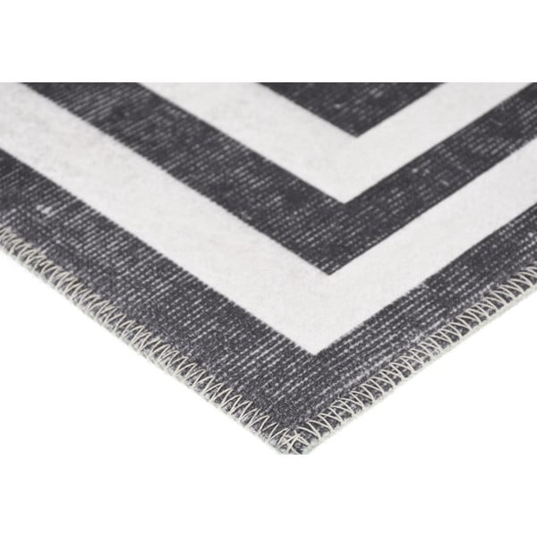 Szaro-biały dywan odpowiedni do prania 80x50 cm – Vitaus-image-2