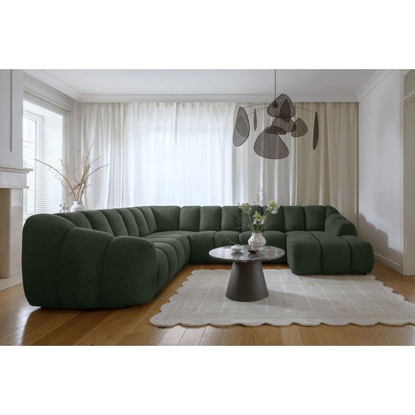 Ciemnozielony narożnik (lewostronny/w kształcie litery U) Shell – Miuform-image-1