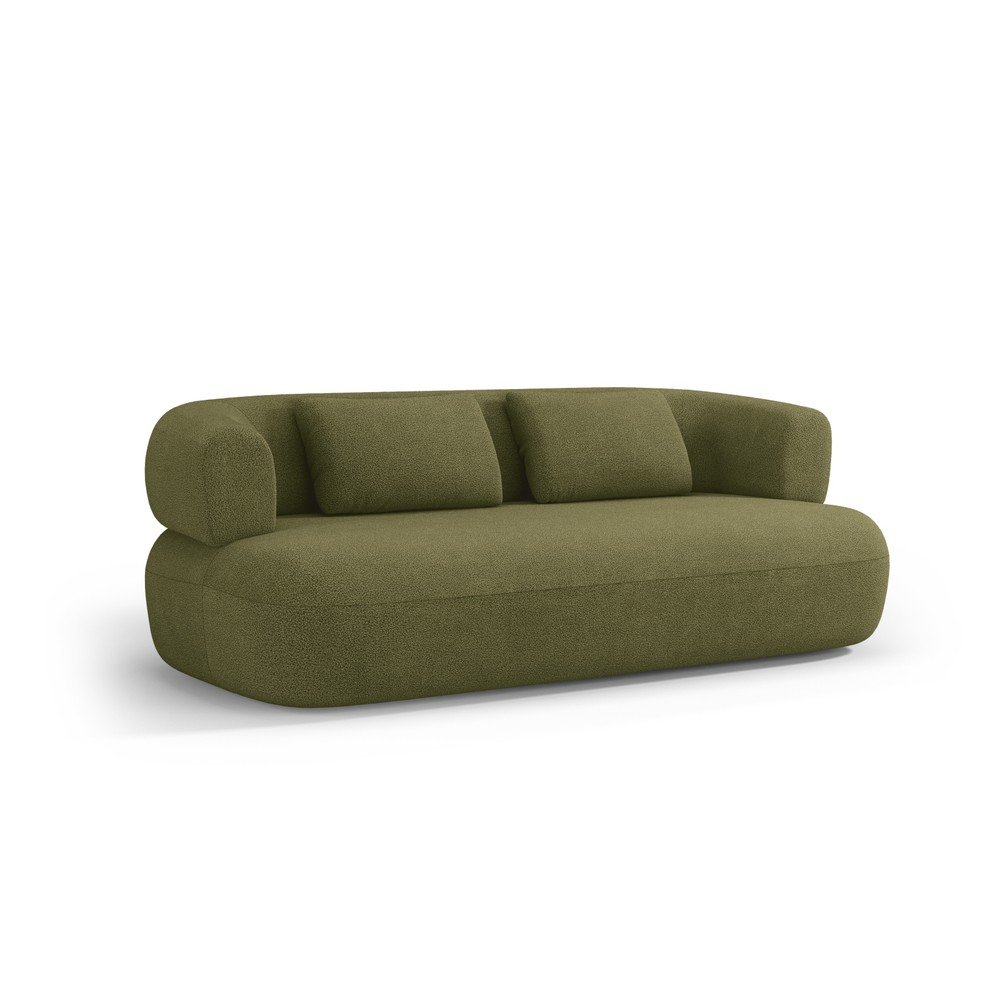 Zielona sofa z materiału bouclé 178 cm Jenny – Micadoni