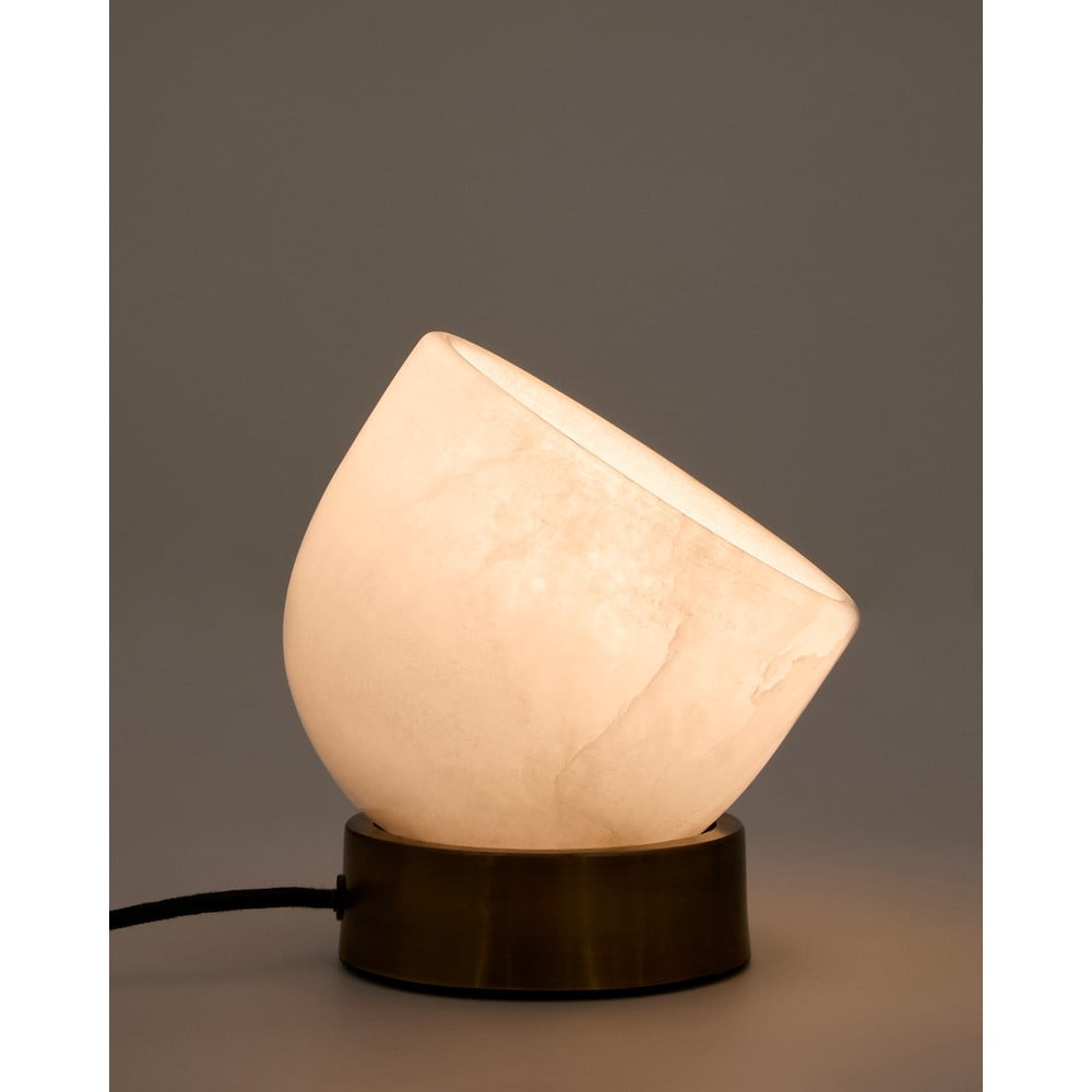 Lampa stołowa w kremowo-mosiężnym kolorze (wysokość 17 cm) Shenli – Kave Home (zdjęcie 5)