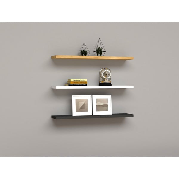 Półka z drewna z recyklingu zestaw 3 szt. Boss – Kalune Design-image-1