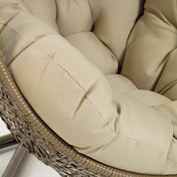 Wiszący fotel ogrodowy ze stojakiem Kave Home Florina-image-1