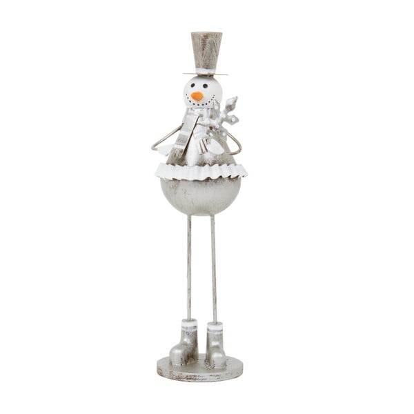 Dekoracja Archipelago Silver Bell Snowman, 26 cm