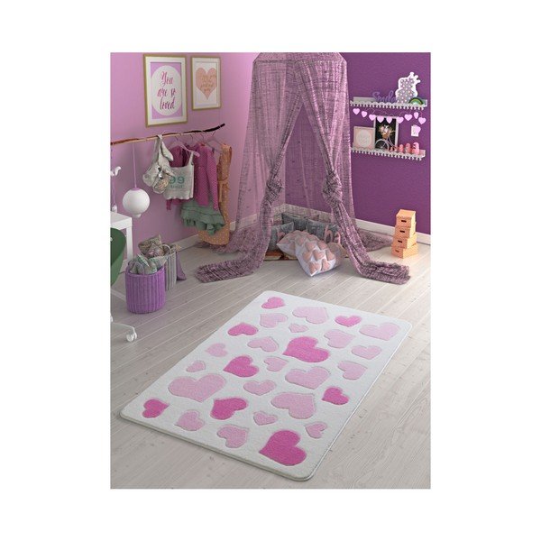 Dywan dziecięcy Sweet Love Pink, 100x150 cm-image-1