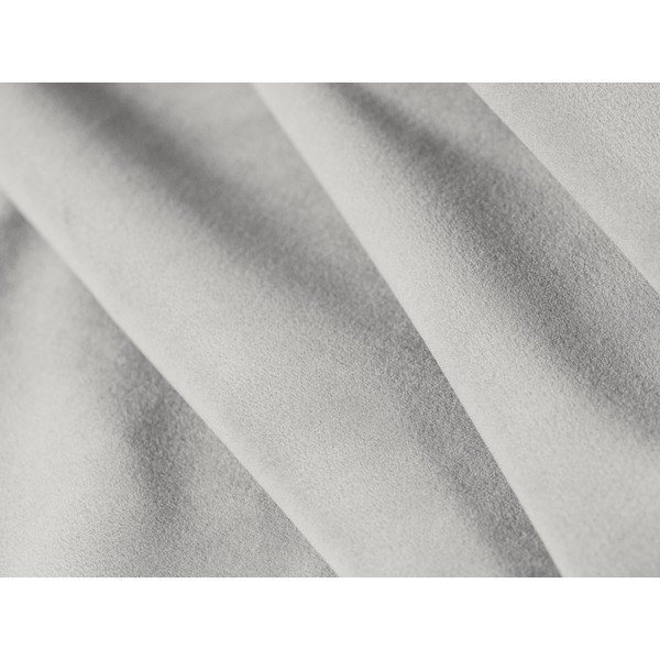 Jasnoszary aksamitny podnóżek Kate – Micadoni -image-2