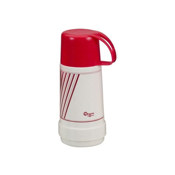 Czerwono-biała butelka termiczna Metaltex Vacuum, 500 ml