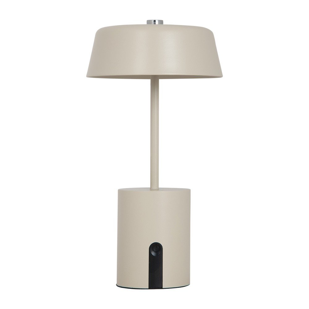 Beżowa metalowa lampa stołowa LED (wysokość 22,5 cm) Elemental LED – Leitmotiv