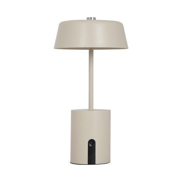 Beżowa metalowa lampa stołowa LED (wysokość 22,5 cm) Elemental LED – Leitmotiv