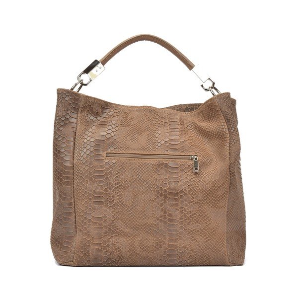 Kremowa torebka skórzana Carla Ferreri Marco-image-4