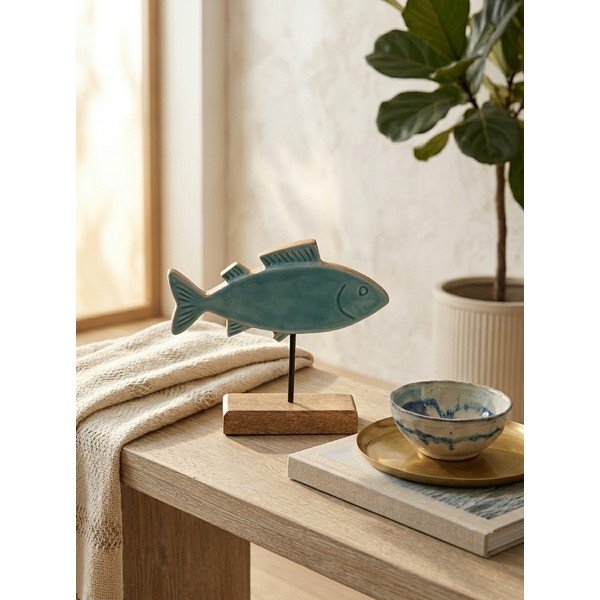 Drewniana figurka (wysokość 20 cm) Fish – Ego Dekor-image-1