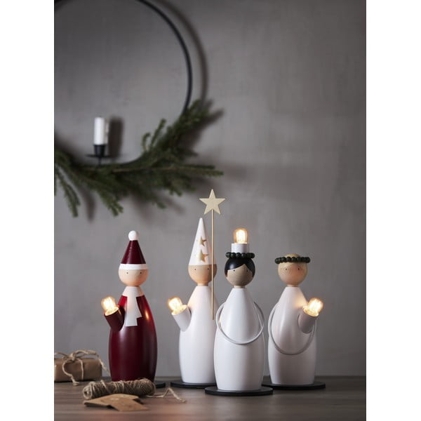 Biała dekoracja świetlna ze świątecznym motywem ø 12 cm Lucia Classic – Star Trading-image-3