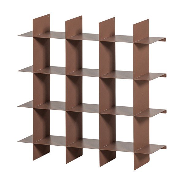 Szaroróżowa wielopoziomowa metalowa półka 60 cm Brik – WOOOD