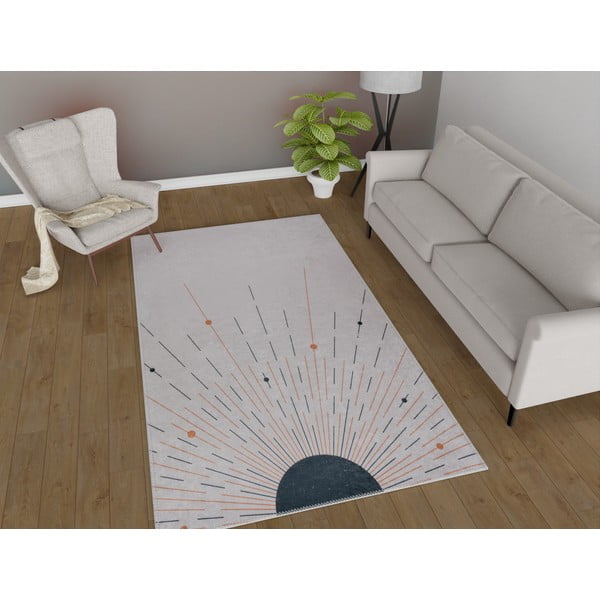 Kremowy dywan odpowiedni do prania 50x80 cm – Vitaus-image-1