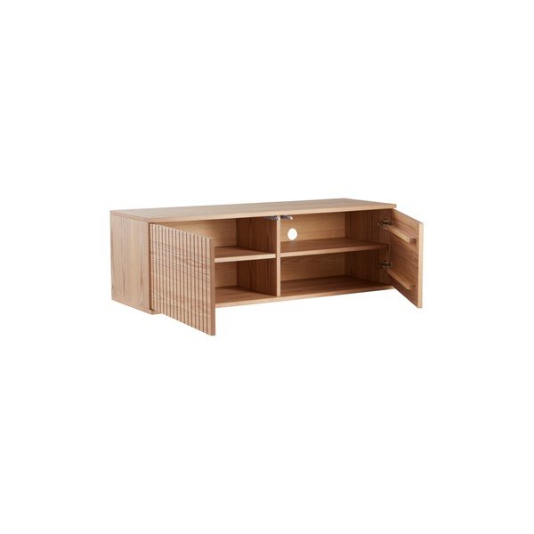 Szafka pod TV w dekorze jesionu w naturalnym kolorze 120x38x40 cm Sandviken – Jotex-image-2
