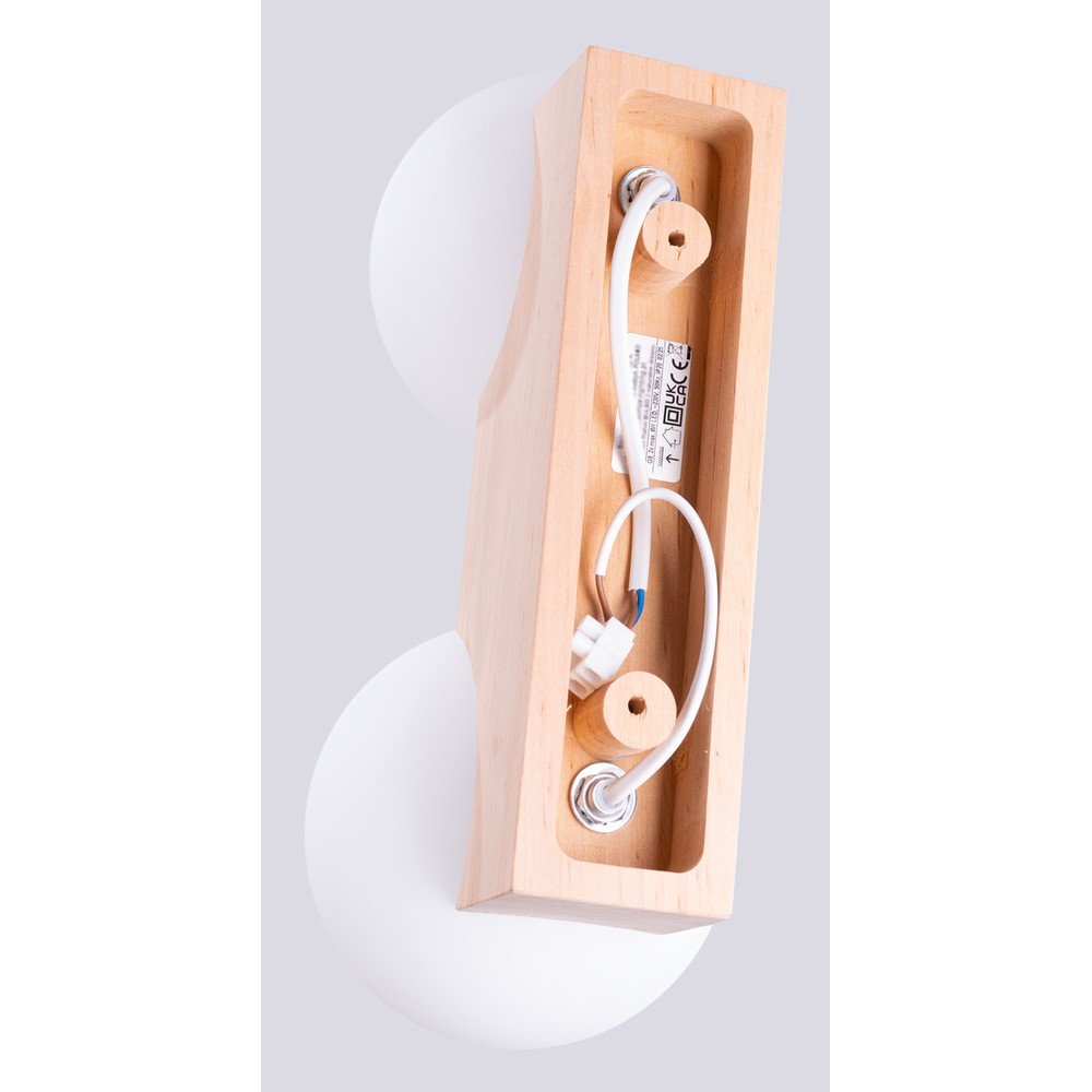 Biało-naturalna lampa sufitowa ze szklanym kloszem ø 12 cm Solum – Sollux (zdjęcie 9)