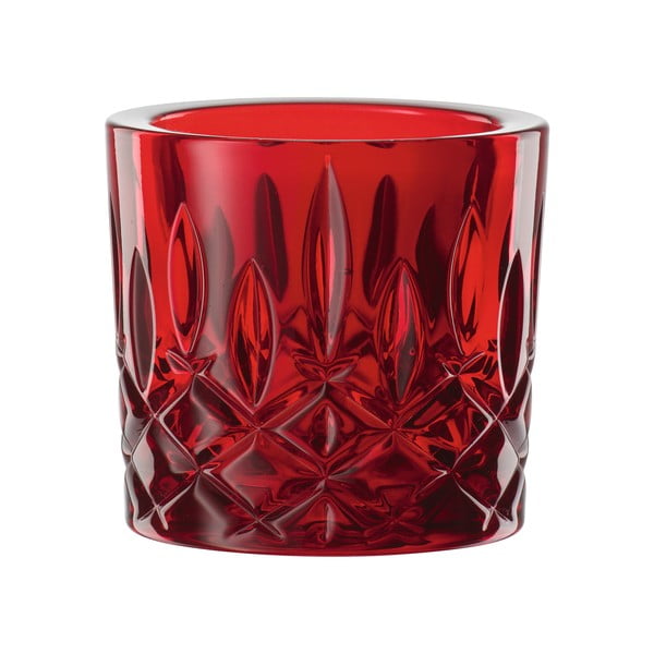 Czerwony świecznik ze szkła kryształowego Nachtmann Noblesse