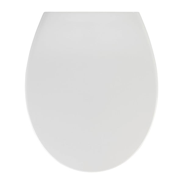 Biała deska sedesowa z łatwym domknięciem Wenko Samos, 44,5x37,5 cm
