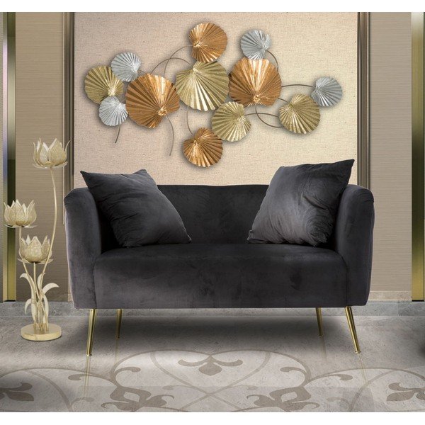 Czarna aksamitna sofa 127 cm Bucarest – Mauro Ferretti-image-1