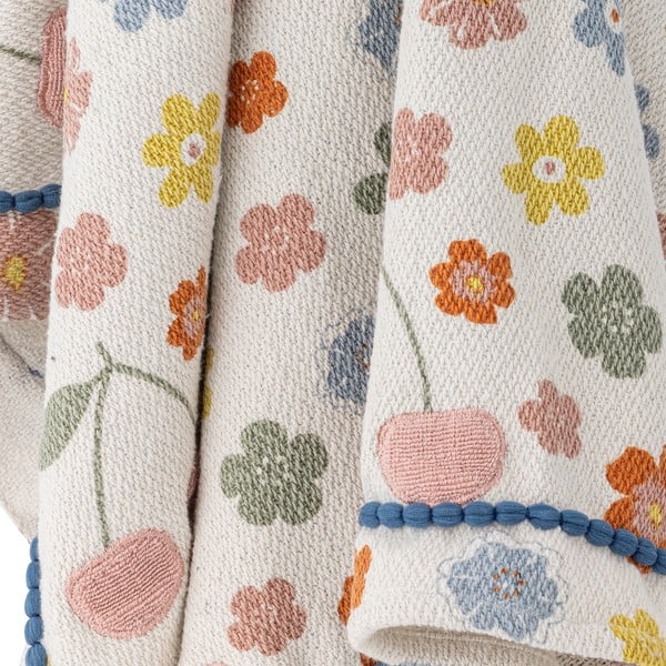 Koc dziecięcy z bawełny z recyklingu 130x160 cm Cherry – Bloomingville Mini-image-2
