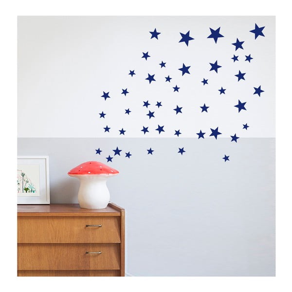 Ciemnoniebieskie naklejki na ścianę Art For Kids Stars