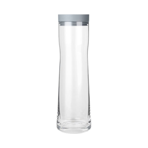 Szklana karafka na wodę z szarym silikonowym wieczkiem Blomus Aqua, 1 l